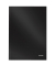 Notizb 4664 Solid, A4, karier glänzen laminie 80 Bl, schwarz