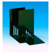 Buchstützen 1021201 14x12x24cm (BxTxH) Metall schwarz