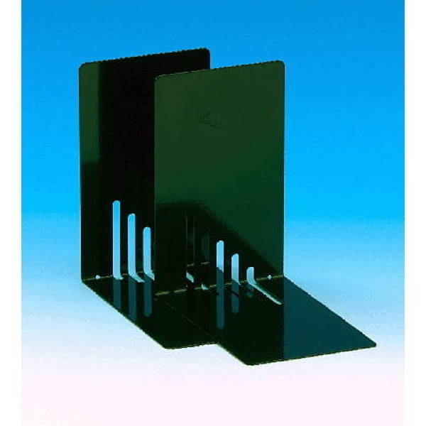 4003801016566 - WEDO Registraturstütze (B)140 x (T)120 x (H)240 mm schwarz aus Metall kunststoffbeschichtet - 2 Stück (102 1201)