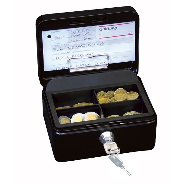 4003801730851 - Geldkassette 145121 Maße 152 x 115 x 80mm schwarz 4003801730851 WEDO