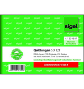 Quittung mit MwSt.-Nachweis, mit Nummerierung, A6q, 2f., sd, 2x50Bl.