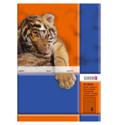 Schulheft 100059749, Lineatur 5 / kariert, A5, 80g, schwarz, 32 Blatt / 64 Seiten
