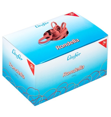 Gummibänder 51141, 200 x 6mm, rot, 1000g
