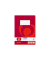 Oktavheft 413633 x.book, Lineatur 52 / kariert, A6, 70g, rot, 32 Blatt / 64 Seiten