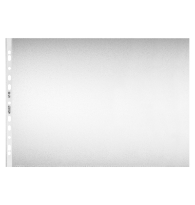 Prospekthüllen 5813100 A3 quer, transparent genarbt, oben offen, 0,08mm