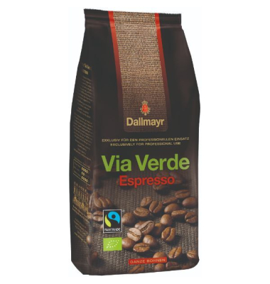 Kaffee Via Verde Espresso, ungemahlen, 1000g