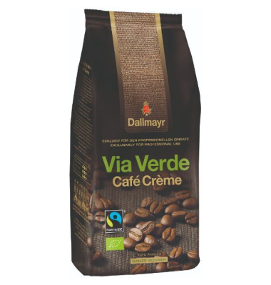 Kaffee Via Verde Cafe Creme, ungemahlen, 1000g