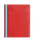 Schnellhefter Classic 439903B, A4+, rot, Polyvinylchlorid (PVC), 80g, Vorderdeckel transparent