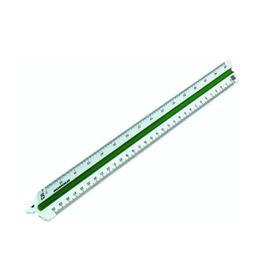 Dreikantma&szlig;stab 150, L&auml;nge: 30cm, Teilung: Architekt 1