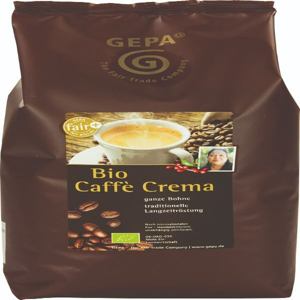 4013320244784 - Kaffee Caffe Crema 8950911 1kg ganze Bohnen im Beutel 4013320244784 Gepa
