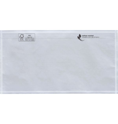Lieferscheintaschen DEBApack 622V0003006 Din Lang ohne Aufdruck selbstklebend 