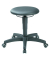 Hocker 20012847, schwarz, mit Rollen, höhenverstellbar, bis 120kg