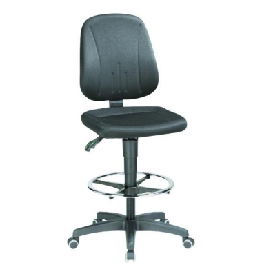 Arbeitsdrehst Prosedia 9651, mittelhohe Rückenlehne, schwarz
