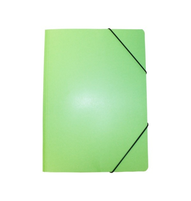 Eckspannmappe 51503000, A4 gr&uuml;n Karton 420g, f&uuml;r ca. 200 Blatt