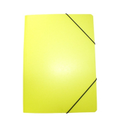 Eckspannmappe 51504000, A4 gelb Karton 420g, f&uuml;r ca. 200 Blatt