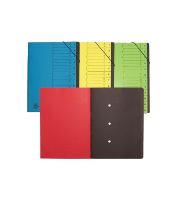 Ordnungsmappe 72102000, 1-12 / AB-XYZ, blau, A4, 12 F&auml;cher