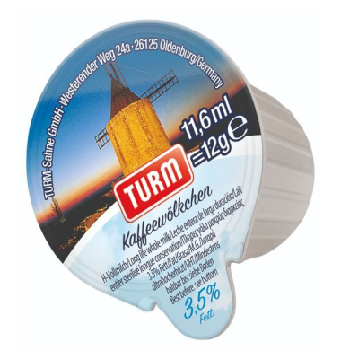 Kaffeemilch Kaffeewölkchen 21100, 3,5% Fett, 240x 12ml, in Portionsdose
