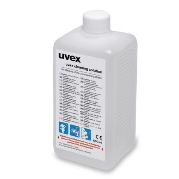 uvex Reinigungsflu 9972 100, für Brillenreinigu Inhalt: 0,5 Liter 4031101337616 uvex