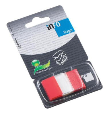 Haftmarker 7728-74, 25x43mm, rot, ohne, Z-Notes, rechteckig
