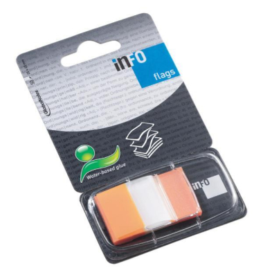 Haftmarker 7728-67, 25x43mm, orange, ohne, Z-Notes, rechteckig