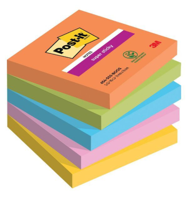 Haftnotizen 7100258933, 76x76mm, farbig sortiert, quadratisch