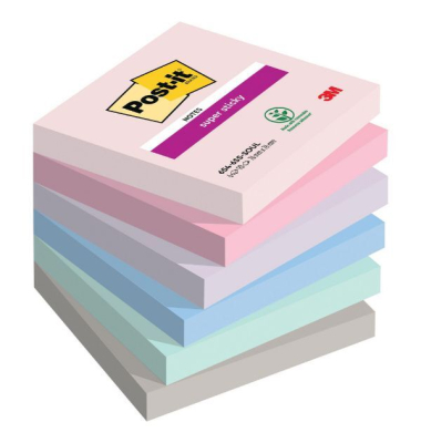 Haftnotizen 7100259204, 76x76mm, farbig sortiert, quadratisch