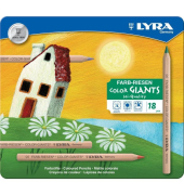 Buntstifte-Set Color Giants, L3931180, farbig sortiert, sechskant, Etui