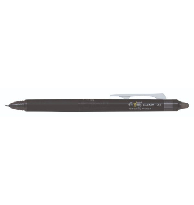 Tintenroller FriXion Point Clicker, 2278001, schwarz (Schreibfarbe: schwarz), 0,25mm, Druckmechanik, nachf&uuml;llbar