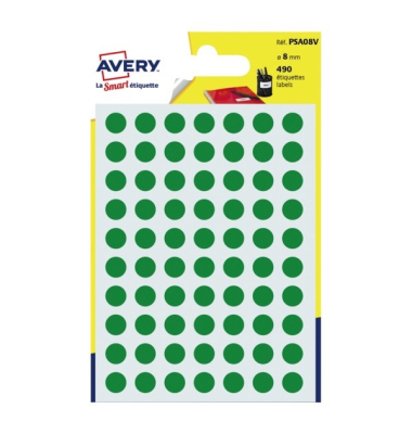 Markierungspunkte PSA08V, gr&uuml;n, &Oslash; 8mm