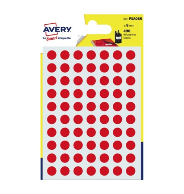 Markierungspunkte PSA08R, rot, &Oslash; 8mm