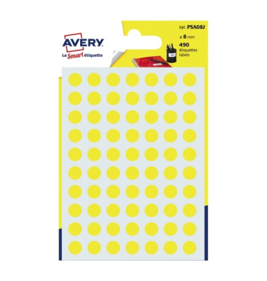 Markierungspunkte PSA08J, gelb, &Oslash; 8mm