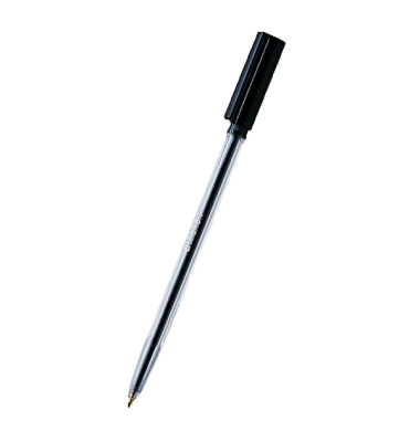 Kugelschreiber Pen Einweg Kappe Strichstärke 0.7mm schwarz
