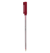 Kugelschreiber Pen Einweg Kappe Strichstärke 0.7mm rot
