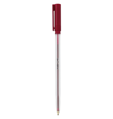 Kugelschreiber Pen Einweg Kappe Strichstärke 0.7mm rot
