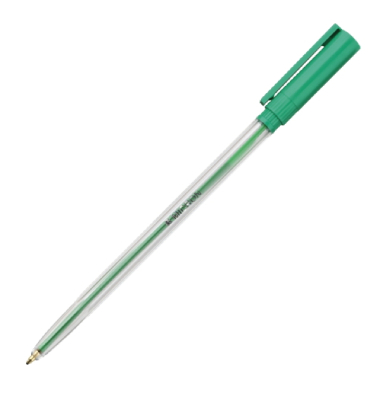 Kugelschreiber Pen Einweg Kappe Strichstärke 0.7mm grün