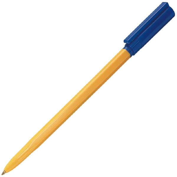 Micron Kugelschreiber Pen Einweg Kappe Strichstärke 0.3mm blau 5021203100156 Micron
