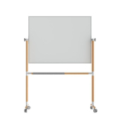 Stativdrehtafel-Whiteboard Giro, QR8004WH, 120x90cm (BxH), emailliert, 