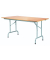 Klapptisch WG375-NB06, 73cm (H), 120x80cm (BxT), rechteckig, buche / metall