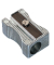 Spitzer, Metall, Blockform, 1fach, Stift-Ø: 8 mm, silber