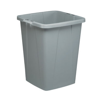 Abfalleimer DURABIN 90, Kst., quadr., 90l, 510x487x630mm, grau