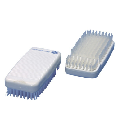 Handwaschbürste Budget, ergonomische Griffe, weiß