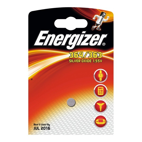 7638900253009 - Batterie 638900 Knopfzelle 364363 3 Volt silber 7638900253009 Energizer