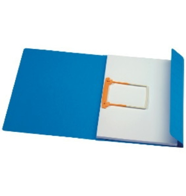 Schnellhefter Secolor 3103102, A4, blau, Karton, 270g, Vorderdeckel opak