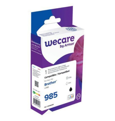 Tintenpatrone komp. mit LC985B, Inhalt: 15ml, schwarz
