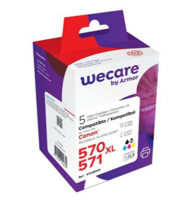 Tintenpatrone komp. mit PGI570CLI571, 25ml, swz + 4 Farben
