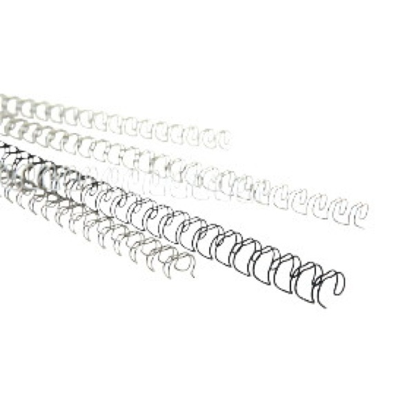 8717448001736 - Drahtbinderücken 8001736 31 34 Ringe auf A4 silber 6mm 8717448001736 100 Stück