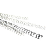 Drahtbinder&uuml;cken 8001859, 3:1, 34 Ringe auf A4, silber, 8mm