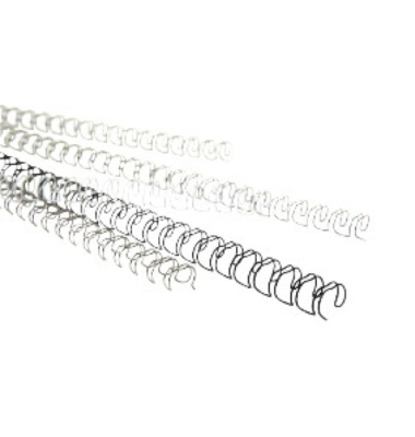 Drahtbinder&uuml;cken 8001859, 3:1, 34 Ringe auf A4, silber, 8mm