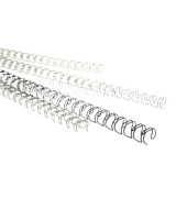 Drahtbinder&uuml;cken 8001972, 3:1, 34 Ringe auf A4, silber, 10mm
