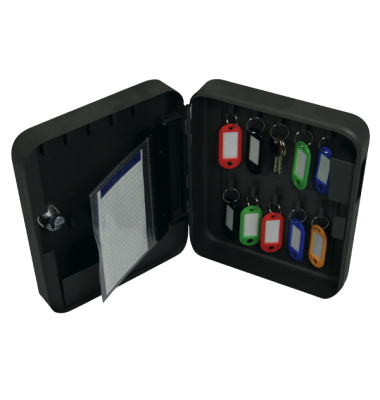 Schlüsselschrank, Metall, für: 20 Schlüssel, anthrazit